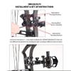 AMEYXGS Archery 7 Pin Bow Sights 0.019 Optical Fiber Micro Adjust Tool Less Design for Compound Bows Archery Hunting (Camo) view 4