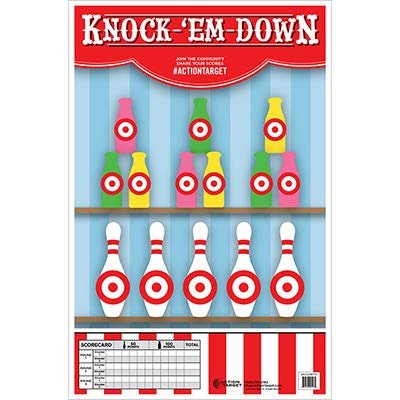 100 Pcs, 23"x35" Knock-'Em-Down Target