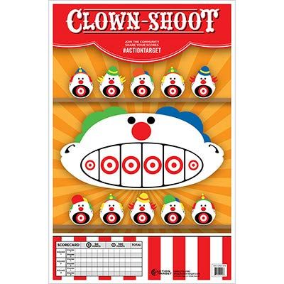 100 Pcs, 23"x35" Clown-Shoot Target