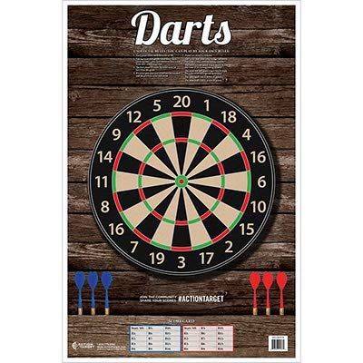 24 Pcs, 23"x35" Darts Target