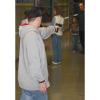 100 Pcs, 24" x 36" Man Sideways W/Gun in Hallway Split Second Target view 1