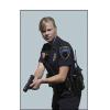 100 Pcs, 24" x 36" Female Officer W/Gun Split Second Target view 1
