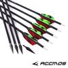 29 Inch Arrow 500 Spine Arrow Target Practice Arrow Hunting Arrow Carbon Arrows Compound Bow Recurve Bow Adult Youth Archery Indoor Outdoor Shooting Broadhead Tip 12pc Red view 2