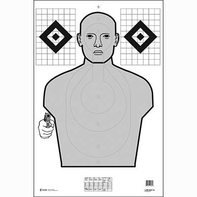 12 Pcs, 23" x 35" Hostile Qualification Cardboard Target