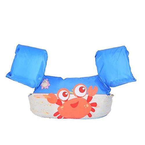 JKSPORTS Floats for Pool,Kids Swimming from 30 to 50lbs, Compatible 20-30 Pounds Infant/Baby/Toddler, Swim Vest with Arm Wings for Boys and Girls (Crab)