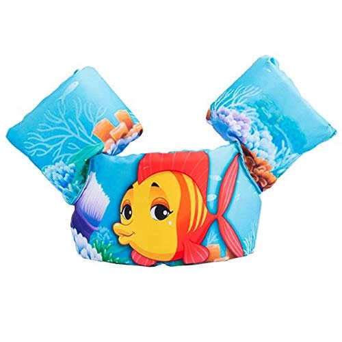 JKSPORTS Floats for Pool,Kids Swimming from 30 to 50lbs, Compatible 20-30 Pounds Infant/Baby/Toddler, Swim Vest with Arm Wings for Boys and Girls (Fish)