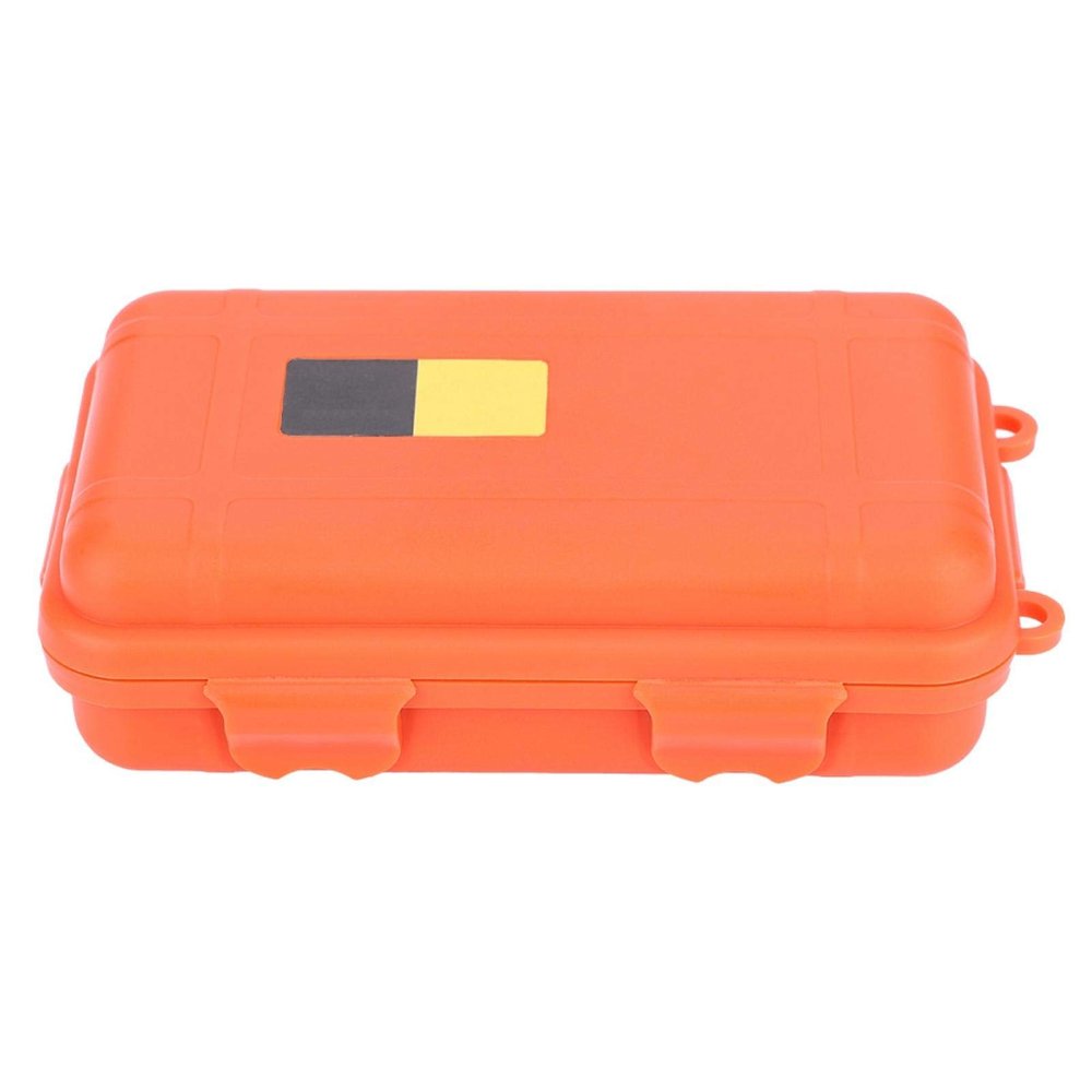 Waterproof Dry Box, Waterproof Containers Protective Case Watertight Storage Box Shockproof Storage Container Outdoor Storage Box for Boat Kayak Outdoor Survival (Big-Orange)