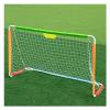 Soccer Goals Hua Children's Pop-up Football Goal Three-Person Mini Detachable Steel Tube Football Training Frame, for Home Outdoor Garden, 125x45x76cm view 1