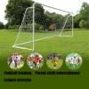 Soccer Goals Hua Outdoor Garden Children's Football Goal Metal Steel Tube Mini Football Training Frame, Suitable for Home School Clubs, 120x80x60cm view 2