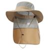 Home Prefer Kids Sun Hat Wide Brim UPF 50+ Boys Sun Protection Hat Summer Bucket Hat with Neck Flap Khaki view 1