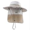 Home Prefer UPF 50+ Boys Sun Hat with Neck Flap Wide Brim Summer Beach Hat Kids Safari Hat Light Grey view 3