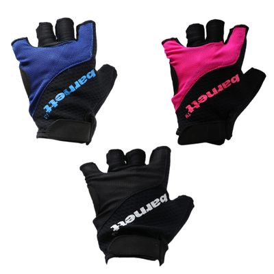 BG-07 Fingerless Bike Gloves for competitions (Blue, XL)