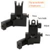 45 Degree Offset Flip Up Iron Sights, Rapid Transition Backup Fiber Optics Iron Sights Low Profile Front and Rear Sights with Red and Green Dots Compatible with Picatinny Weaver Rails view 4