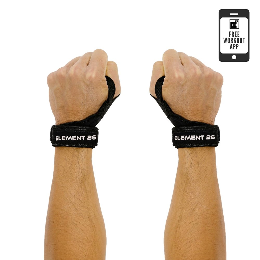 Element 26 IsoWraps Scaph Wrist Wraps for Cross Training, Weightlifting, Olympic Weight Lifting - Lifting Wraps for Men and Women - Wrist Support Braces with Mobility (Black Suede Leather)