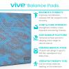 Vive Balance Pad - Foam Board Yoga Mat Block for Physical Therapy, Stability, Workout, Knee and Ankle Exercise - Equipment for Strength Training, Rehab - Large Floor Pad for Adults, Kids view 2