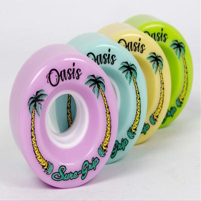 Sure-Grip Oasis Roller Skate Wheel - 57mm 82A (Aqua)