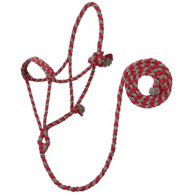 EcoLuxe Braided Rope Halter with 8' Lead