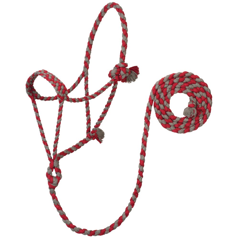 EcoLuxe Braided Rope Halter with 8' Lead