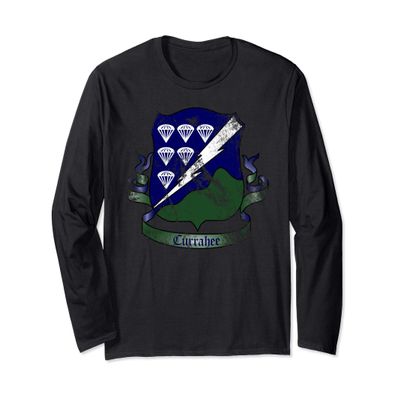 101st Airborne - 506th PIR DUI Currahee distressed worn look Long Sleeve T-Shirt