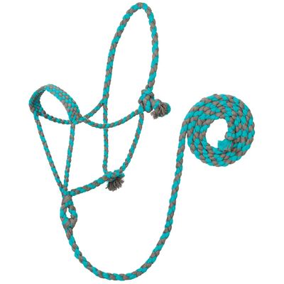 Bamboo Braided Rope Halter with 8' Lead by Weaver Equine
