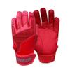 Clutch Sports Apparel Pro Series Cabretta Leather Batting Gloves, Padded & Stylish, Comfortable Grip & Finger Fit for Baseball & Softball Players, for Adults & Youth (Chrome Red, X-Small) view 1