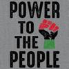Tee Hunt Power to The People Sweatshirt Power Fist Civil Rights Activism BLM Hoodie White Small view 2
