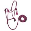 EcoLuxe Braided Rope Halter with 8ft Lead Rasp/Charcoal N/A view 1