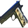 Compatible Replacement for Full Size 1911 Premium Gun Grips Colt Gov. & Clones Taurus, S&W, Springfield, Rock Island w/UV Skulls view 3