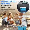 SereneLife Ultra-Tough 35 Quart Rotomolded Cooler Box, Holds Upto 48 Cans, Keeps Ice Up to 5 Days, Heavy-Duty Insulated Portable Ice Chest Box, Ideal for Camping, Beach, and Outdoor Adventures view 2