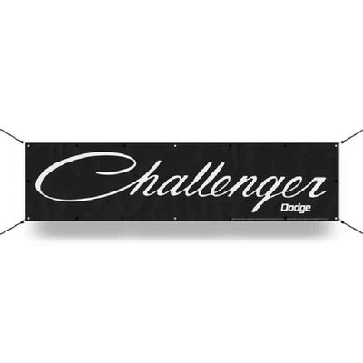 Dodge Challenger Script Long Vinyl Banner (12in x 48in)
