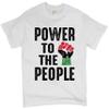 Power to The People T-Shirt Power Fist Civil Rights Activism BLM Men's Tee White Small view 1