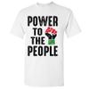 Power to The People T-Shirt Power Fist Civil Rights Activism BLM Men's Tee White Small view 4