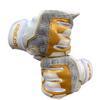 Clutch Sports Apparel Pro Series Cabretta Leather Batting Gloves, Padded & Stylish, Comfortable Grip & Finger Fit for Baseball & Softball Players, for Adults & Youth (White/Gold/Gray, X-Small) view 2