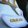 Clutch Sports Apparel Pro Series Cabretta Leather Batting Gloves, Padded & Stylish, Comfortable Grip & Finger Fit for Baseball & Softball Players, for Adults & Youth (White/Gold/Gray, X-Small) view 4