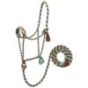 EcoLuxe Braided Rope Halter with 8ft Lead Green/Cinnamon N/A view 1