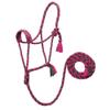 EcoLuxe Braided Rope Halter with 8ft Lead Green/Cinnamon N/A view 2