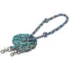 EcoLuxe Bamboo 8ft Flat Barrel Reins Turq/Rasp/Green N/A view 1