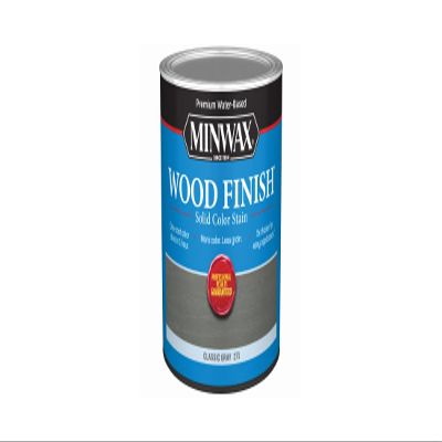 Minwax Wood Finish Water-Based Solid Color Stain, Classic Gray, 1 Quart