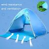 Pop Up Beach Tent Shade Sun Shelter UPF 50+ Canopy Cabana 2-3 Person for Adults Baby Kids Outdoor Activities Camping Fishing Hiking Picnic Touring (Blue) view 3