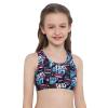 Kaerm Kid Girls Criss Cross Sport Training Bra Top Racerback Gymnastic Athletic Performance Crop Top Black 14 view 3
