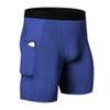 WRAGCFM Men's Running Compression Shorts,Mens Athletic Sports Compression Shorts Spandex Compression Underwear Cool Dry Soft Active Baselayer Shorts for Men(Blue,XXL) view 1