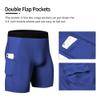 WRAGCFM Men's Running Compression Shorts,Mens Athletic Sports Compression Shorts Spandex Compression Underwear Cool Dry Soft Active Baselayer Shorts for Men(Blue,XXL) view 3