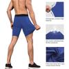 WRAGCFM Men's Running Compression Shorts,Mens Athletic Sports Compression Shorts Spandex Compression Underwear Cool Dry Soft Active Baselayer Shorts for Men(Blue,XXL) view 4