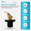 Marine City 3/4 inches Brass Snap Lock Baitwell Plugs Drain Plug for Boats  Yachts  Kayaks  Marines (Pack of 2) view 3