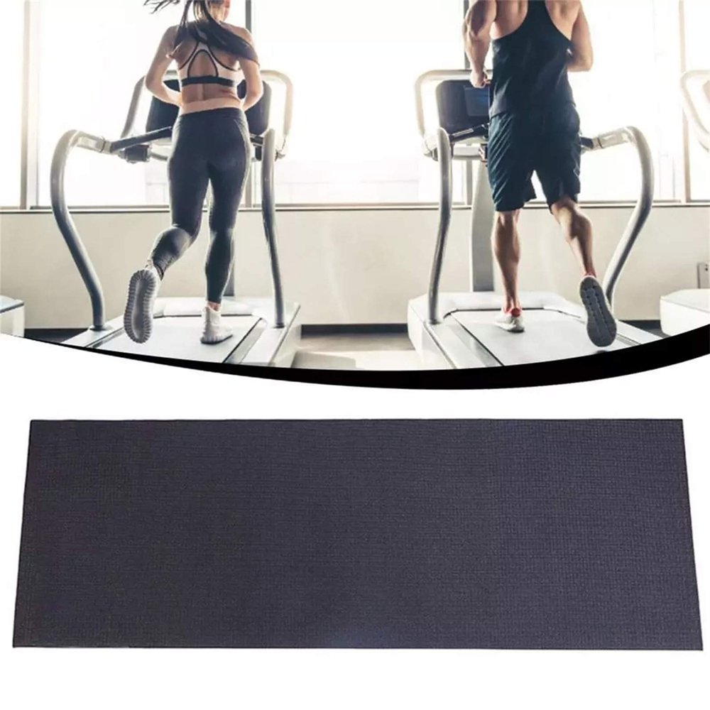 High-Density Thick Exercise Equipment Mat for Treadmill, Indoor Cycling Bikes, Weight Bench, Rowing Machine, Home Gym Protective Flooring, Sound Absorbing Mat Anti Vibration Pad 120600.4cm