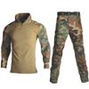HARGLESMAN Mens Combat Airsoft BDU Uniform Sets with Pads Quick Dry Military Tactical Shirt and Pants Practical Painball Work Shooting Hiking Fishing Hunting Safety Outdoor Clothing Jungle L view 2
