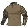 HARGLESMAN Mens Combat Airsoft BDU Uniform Sets with Pads Quick Dry Military Tactical Shirt and Pants Practical Painball Work Shooting Hiking Fishing Hunting Safety Outdoor Clothing Jungle L view 3