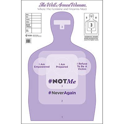 100 Pcs, 23"x 35" The Well Armed Woman Not Me Target