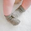 Woolino Baby Wool Socks from, Washable Merino Wool Toddler Children Socks, 4-6 Years, Cocoa/White (Pack of 3) view 4