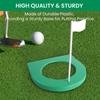 Golf Putting Cup and Flag Putt Training Hole All-Direction Surface Regulation Practice Cups for Men Women Kids Indoor Outdoor Home Office Backyard Golfing (3 Pcs Green Cup with White Flag) view 4